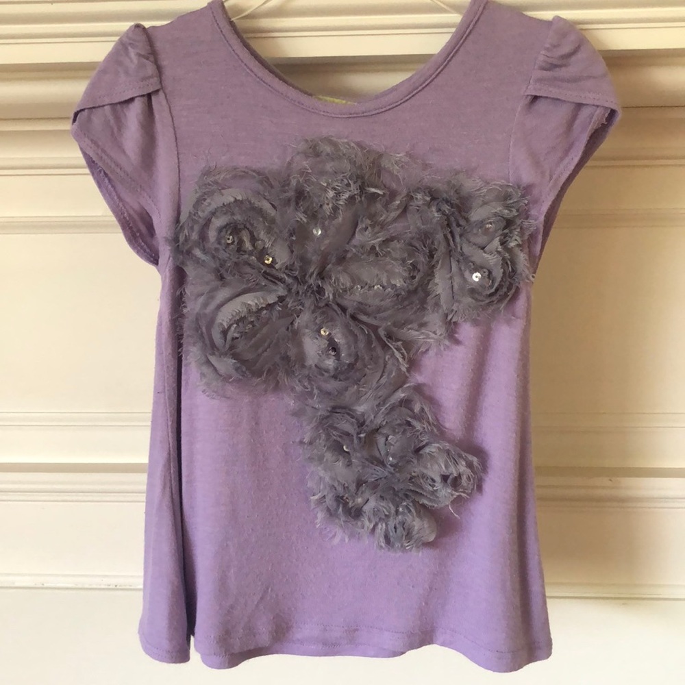 Kiddo by Katie Purple Tee with Flower